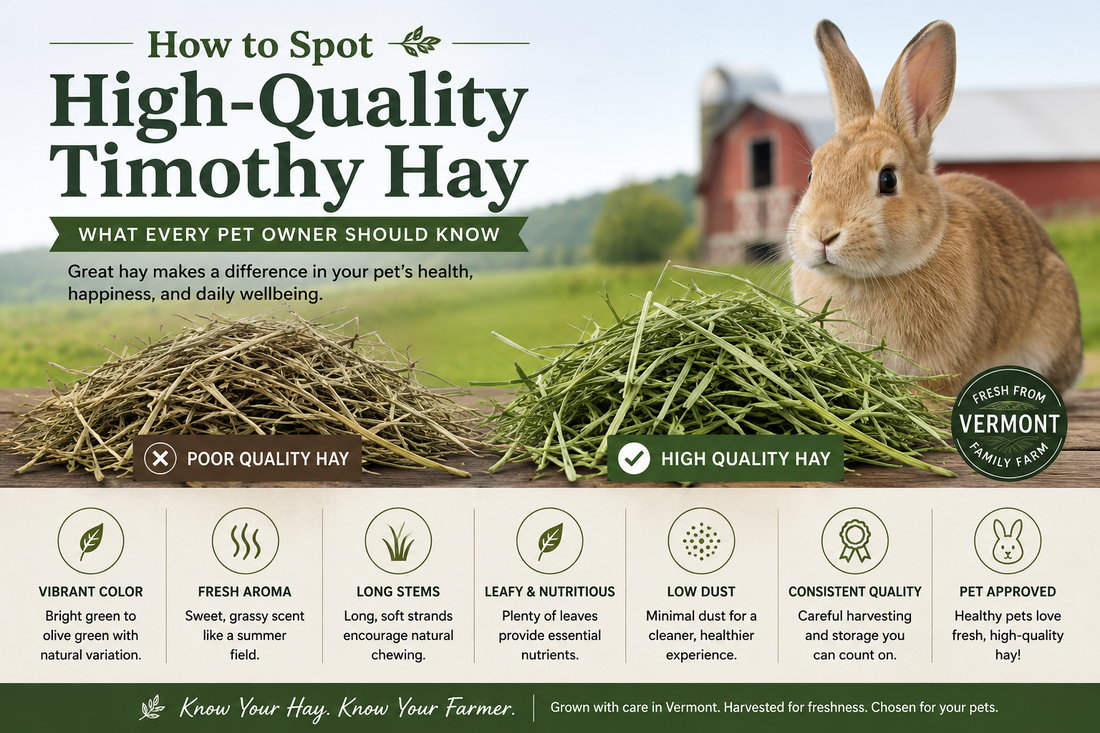 How to Tell if Timothy Hay Is Actually High Quality